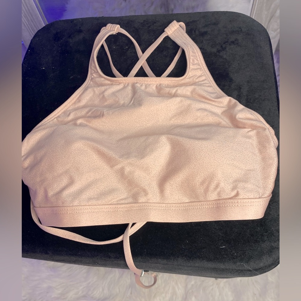 Light pink two piece bath suiting